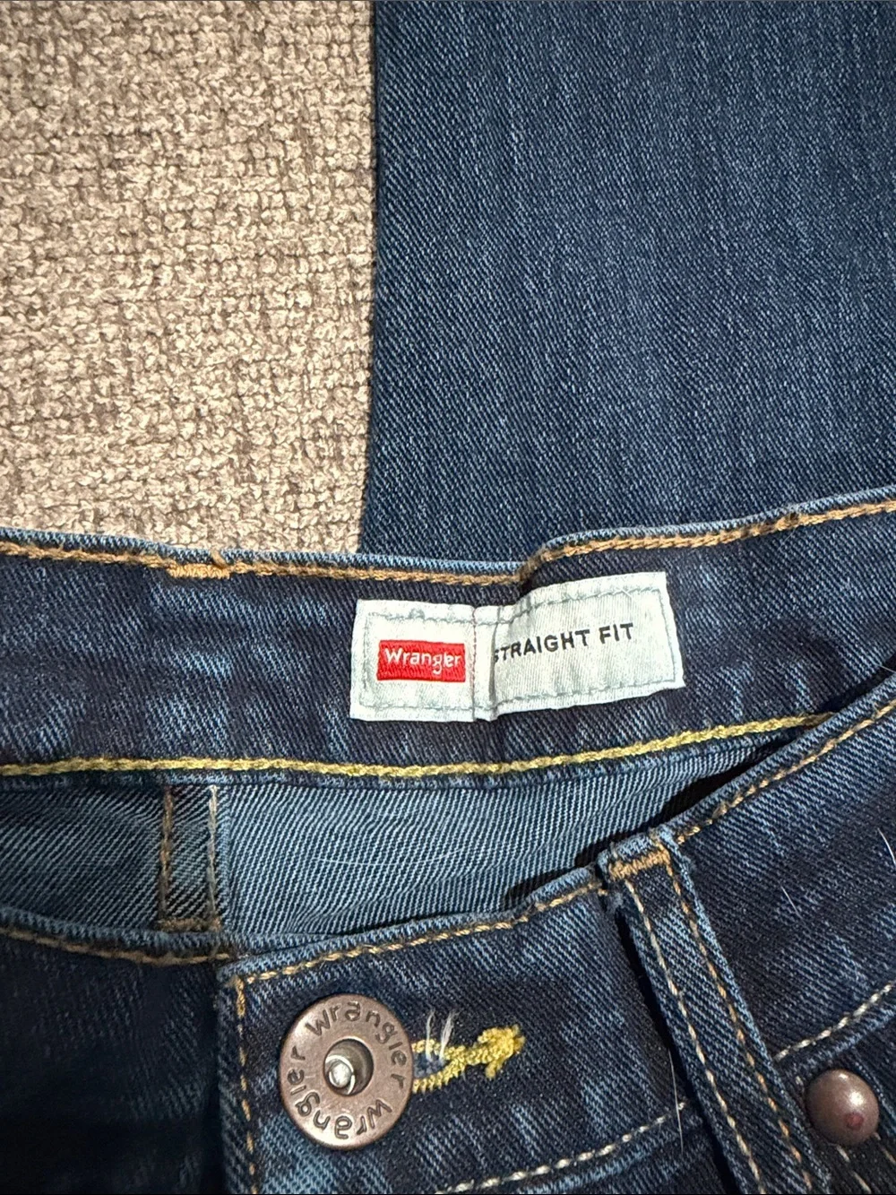 Wrangler Men's Straight Jeans - Indigo Blue